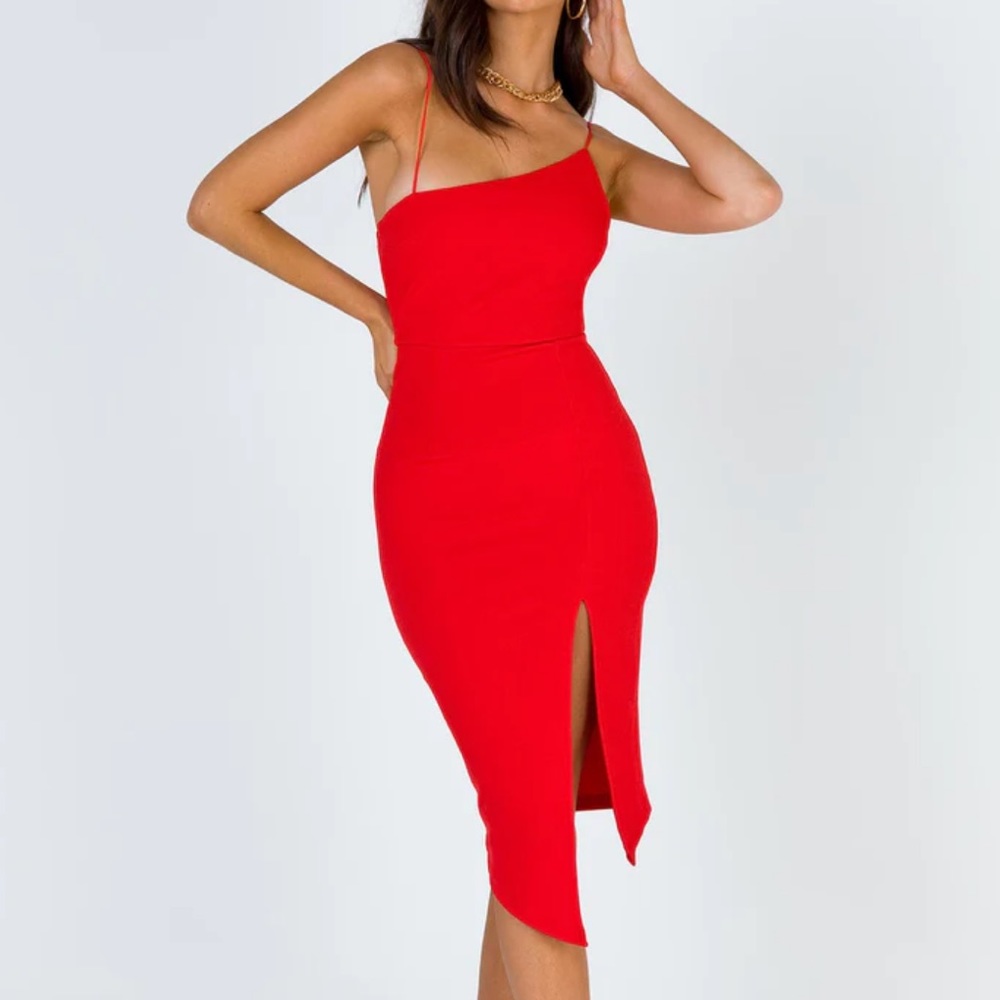 Princess Polly red midi dress